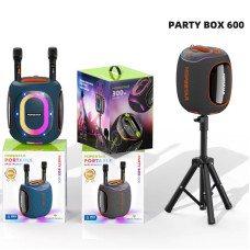 Колонка HOPESTAR Party Box 600 RGB з 2-ма мікрофонами 300W, 30000mAh (30,8*26,1*35,6 см)