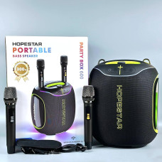 Колонка HOPESTAR Party Box 600 RGB з 2-ма мікрофонами 300W, 30000mAh (30,8*26,1*35,6 см)