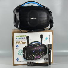 Колонка HOPESTAR Party Box Ultra з 2-ма мікрофонами 550W, 36000mAh (44,0*35,5*23,5 см)