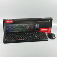 Клавіатура дротова + 4D мишка Jedel GK105 Gaming RGB (104 клавіш)