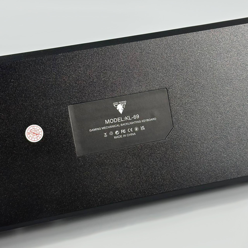 Клавіатура дротова Jedel KL-69 Gaming anti-ghost, RGB підсвічування (61 клавіша) (з Eng розкладкою) RED