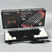 Клавіатура дротова Jedel KL-69 Gaming anti-ghost, RGB підсвічування (61 клавіша) (з Eng розкладкою) WHITE