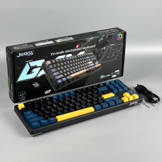 Клавіатура бездротова Jedel WKL-102 Gaming RGB 3 режими (дротова+Bluetooth+2.4G) 400mAh (88 клавіш) (з Eng розкладкою)