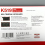 Клавіатура дротова Jedel K519 Multimedia keys (119 клавіш) (з Eng розкладкою)