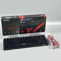 Клавіатура дротова Jedel KL-141 Gaming райдужне підсвічування (68 клавіш) (з Eng розкладкою) BLACK