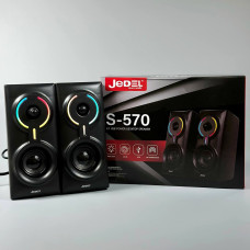 Колонка комп'ютерна Jedel S-570 (Bluetooth+USB+3.5mm) (18,0*9,5*9,0 см)