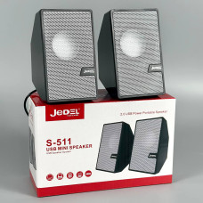 Колонка комп'ютерна Jedel S-511 (USB+3.5mm) (6,3*6,4*10,4 см)