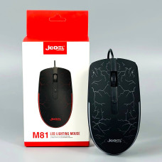 Мишка дротова Jedel M81 з RGB підсвічуванням (DPI:1000,1200,1600)