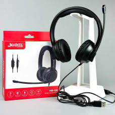 Навушники комп'ютерні дротові Jedel HS100 з мікрофоном (1.7m)