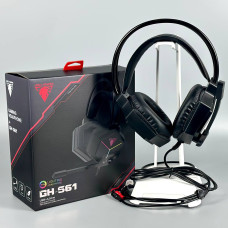 Навушники комп'ютерні дротові Jedel GH-561 Gaming RGB з мікрофоном (3.5mm*2+USB) (2m)