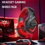 Навушники комп'ютерні дротові Jedel GH-571 Gaming RGB з мікрофоном (3.5mm*2+USB) (1.8m)