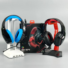 Навушники комп'ютерні дротові Jedel GH-571 Gaming RGB з мікрофоном (3.5mm*2+USB) (1.8m)