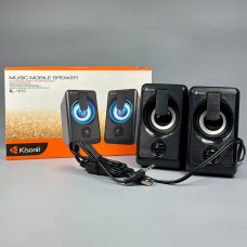 Колонка компьютерная Kisonli L-1010 Led (USB2.0) (6,5*10,8*9,0 см)