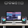 Колонка компьютерная Kisonli L-1010 Led (USB2.0) (6,5*10,8*9,0 см)