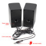Колонка комп'ютерна Kisonli AC-9002A-B + Bluetooth (17,1*9,0*10,0 см)