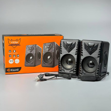 Колонка комп'ютерна Kisonli T-008A 4bass (USB2.0) (8,1*9,5*13,6 см)