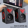 Колонка комп'ютерна Kisonli T-008A 4bass (USB2.0) (8,1*9,5*13,6 см)