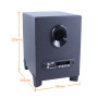 Колонка комп'ютерна Kisonli TM-6000U + Bluetooth акустична система (22,0*20,3*15,0 см)