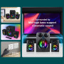 Колонка комп'ютерна Kisonli TM-9000A RGB + Bluetooth акустична система (23,6*17,0*17,0 см)