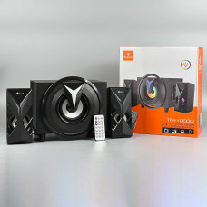 Колонка комп'ютерна Kisonli TM-1000U RGB + Bluetooth акустична система (19,5*24,0*15,0 см)