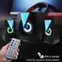 Колонка комп'ютерна Kisonli TM-4000U RGB + Bluetooth акустична система (20,0*19,0*14,8 см)