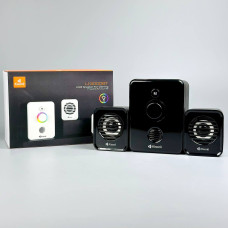 Колонка комп'ютерна Kisonli U-3000BT RGB + Bluetooth акустична система (12,6*12,0*9,7 см)