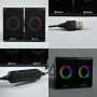 Колонка комп'ютерна Kisonli X28 RGB + Bluetooth (10,4*7,0*6,5 см)