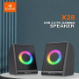 Колонка комп'ютерна Kisonli X28 RGB + Bluetooth (10,4*7,0*6,5 см)