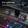 Колонка комп'ютерна Kisonli X28 RGB + Bluetooth (10,4*7,0*6,5 см)