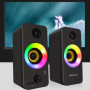 Колонка комп'ютерна Kisonli X8 RGB (18,0*9,0*8,0 см)
