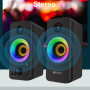 Колонка комп'ютерна Kisonli X8 RGB (18,0*9,0*8,0 см)