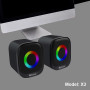 Колонка комп'ютерна Kisonli X3 RGB (9,3*7,4*7,0 см)