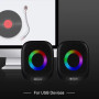 Колонка комп'ютерна Kisonli X3 RGB (9,3*7,4*7,0 см)