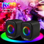 Колонка комп'ютерна Kisonli X3 RGB (9,3*7,4*7,0 см)