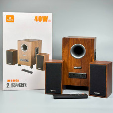 Колонка комп'ютерна Kisonli TM-9300A 40W + Bluetooth акустична система (15,5*19,5*25,5 см)