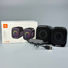 Колонка комп'ютерна Kisonli X29 RGB + Bluetooth (USB2.0) (7,4*7,0*9,3 см)