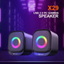 Колонка комп'ютерна Kisonli X29 RGB + Bluetooth (USB2.0) (7,4*7,0*9,3 см)