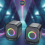 Колонка комп'ютерна Kisonli X29 RGB + Bluetooth (USB2.0) (7,4*7,0*9,3 см)