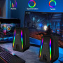 Колонка комп'ютерна Kisonli X10 RGB (USB2.0) (17,4*10,3*9,8 см)