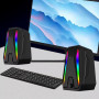 Колонка комп'ютерна Kisonli X10 RGB (USB2.0) (17,4*10,3*9,8 см)