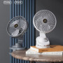 Вентилятор Kisonli F104 на прищіпці 1200mAh (з вбуд. акум.) (27,0см)