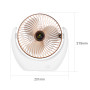 Вентилятор Kisonli F105 настільний 2000mAh (з вбуд. акум.) (21,5см)