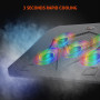 Підставка-охолоджувач для ноутбука Meetion CP3030 RGB 9-15.6inch