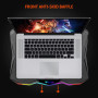 Підставка-охолоджувач для ноутбука Meetion CP4040 RGB 9-17inch