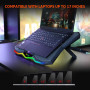 Підставка-охолоджувач для ноутбука Meetion CP4040 RGB 9-17inch