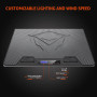 Підставка-охолоджувач для ноутбука Meetion CP5050 RGB 9-19inch