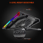 Підставка-охолоджувач для ноутбука Meetion CP5050 RGB 9-19inch