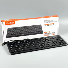 Клавіатура дротова Meetion K410 Ultra-Thin (з Eng, UA розкладками)