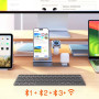 Клавіатура бездротова Meetion iKey K210 2.4G+BT, 300mAh (з Eng розкладкою)