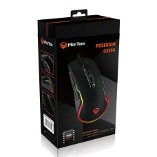 Мишка Games дротова Meetion G3360 RGB 6 Keys, 12000dpi